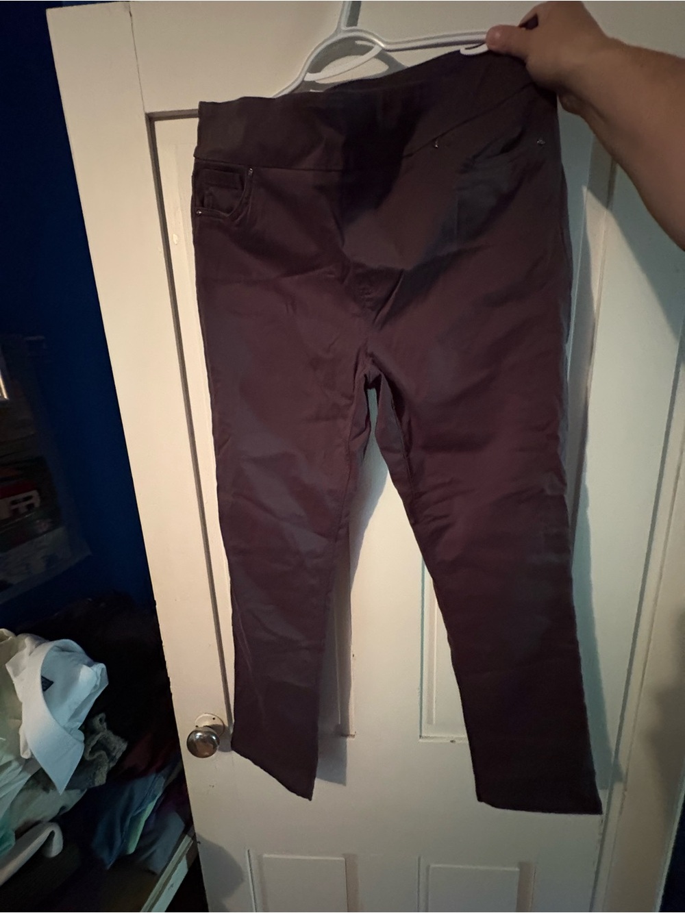 Dark Plum Slim Pants UP brand